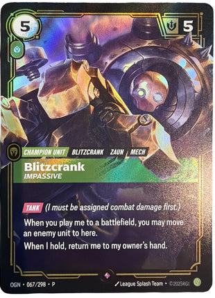Blitzcrank, Impassive