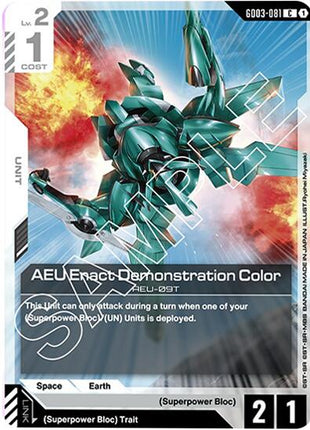 AEU Enact Demonstration Color