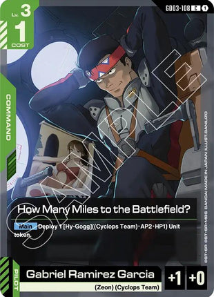 How Many Miles to the Battlefield?