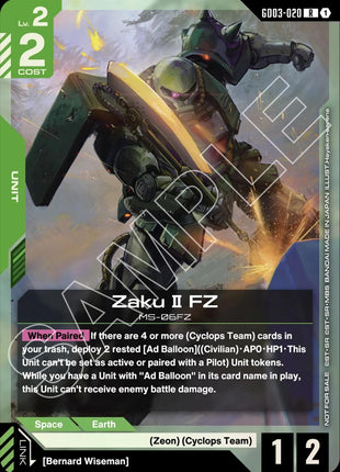Zaku II FZ (GD03 Release Event)
