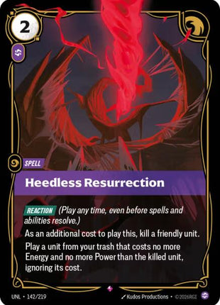 Heedless Resurrection