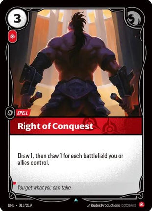 Right of Conquest