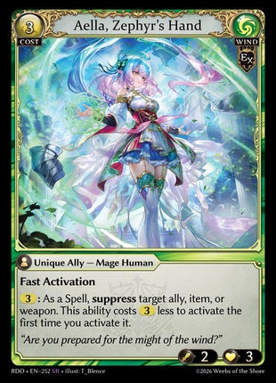 Aella, Zephyr's Hand