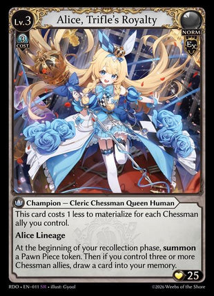 Alice, Trifle's Royalty
