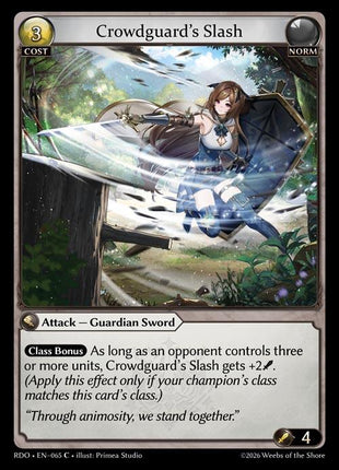 Crowdguard's Slash