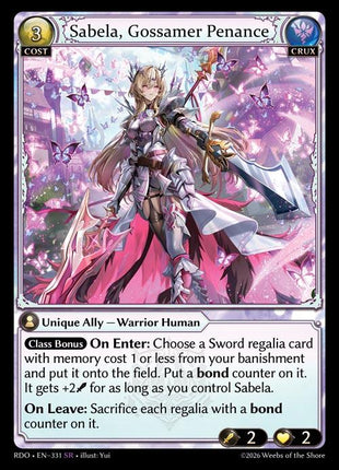 Sabela, Gossamer Penance