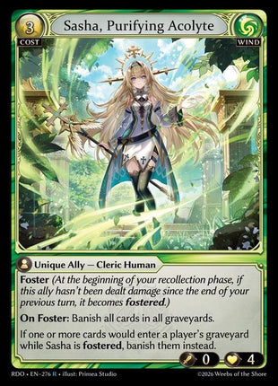 Sasha, Purifying Acolyte