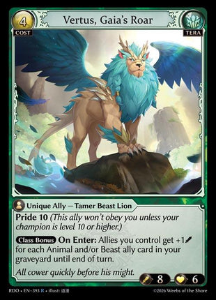 Vertus, Gaia's Roar