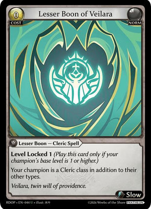 Lesser Boon of Veilara
