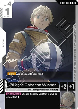 Quatre Raberba Winner