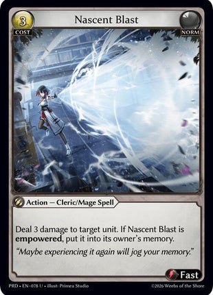 Nascent Blast