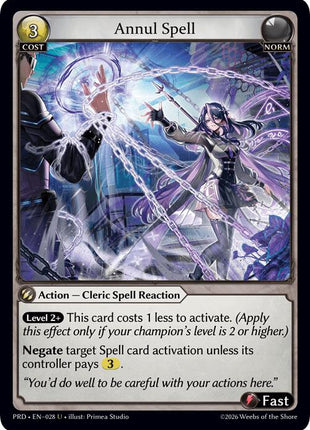 Annul Spell (Interference Curio Foil)