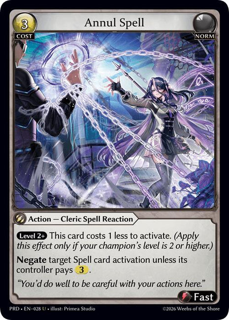 Annul Spell (Interference Curio Foil)