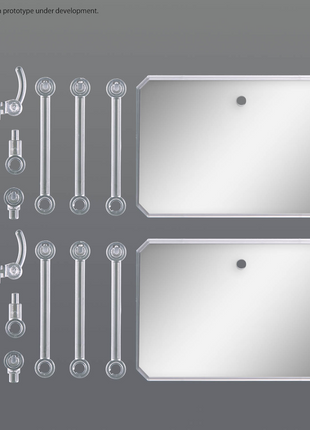 ACTION BASE 6 [CLEAR COLOR] MIRROR STICKERS SET