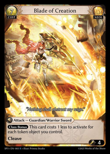 Blade of Creation SP3 • EN—003 • R
