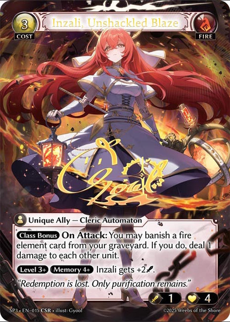 Inzali, Unshackled Blaze SP3 • EN—015 • CSR